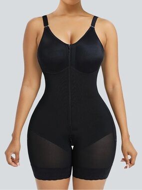 Shaperlady Tummy Control Butt Lifter Bodysuit Shaper With Zippers Size XSmall